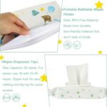 3 Pack Baby Wipes Dispenser, Refillable Wipe Container, Portable Travel Baby Wipe Holder, Reusable Baby Wipes Container, Wet Wipe Pouch, Waterproof and Dustproof (Solid Color) - Image 5