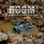 DOSS Extreme Boom Pro Loud Bluetooth Speaker with 100W Stereo Sound, Extra Bass, 20H Playtime, Party-Sync Led Lights, Built-in Power Bank, IPX6 Waterproof for Outdoor, Camping, Pool-Green - Image 4