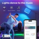 Linkind Matter Smart Light Bulb, WiFi Smart Bulbs, Work with Apple Home, Siri, Alexa, Google, SmartThings, RGTBW Color Changing Bulbs Mood Lighting, Music Sync, A19 E26 60W, 2.4Ghz WiFi 6 Pack - Image 4