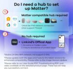 Linkind Matter Smart Light Bulb, WiFi Smart Bulbs, Work with Apple Home, Siri, Alexa, Google, SmartThings, RGTBW Color Changing Bulbs Mood Lighting, Music Sync, A19 E26 60W, 2.4Ghz WiFi 6 Pack - Image 7