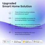 Linkind Matter Smart Light Bulb, WiFi Smart Bulbs, Work with Apple Home, Siri, Alexa, Google, SmartThings, RGTBW Color Changing Bulbs Mood Lighting, Music Sync, A19 E26 60W, 2.4Ghz WiFi 6 Pack - Image 10