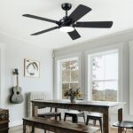 Ceiling Fans with Lights - 52 Inch Black Low Profile Ceiling Fan with Remote Control, 3CCT Dimmable Lighting, 6 Speeds Reversible, Modern Ceiling Fan Light for Indoor/Outdoor Use - Image 9