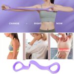 Figure 8 Fitness Resistance Band, Arm|Back Training Elastic Ropes - Pure Barre Workout Chest Arm and Shoulder Stretch Bands Exercise Equipment for Physical Therapy,Yoga,Pilates, Stretching - Image 4