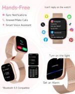 Smart Watch for Women, No Phone No APP Needed,1.83" Fitness Tracker Watch with Heart Rate/Step Tracker/Pedometer/Sleep, IP68 Waterproof Metal Smartwatch Calls Compatible iOS Android - Image 4