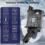 [2 Pack] Retractable Car Charger 4 in 1 Fast Car Phone Charger 69W, USB C Car Truck Accessories Adapter with 2X Retractable Charger Cords and 2X USB Ports for i Phone 16/15/14/13, for Samsung S25/S24 - Image 7