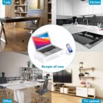 Premium Acrylic Monitor Stand | Clear Laptop Riser for Desk, Office and Home | Computer Stand for TV, Printer, and More | 16" L x 8" W x 4" H with Bonus Phone Stand - Image 6