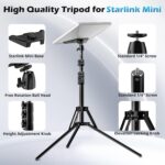 UBeesize Starlink Mini Tripod Mount Kits, Adjustable Height and Angle Tripod Mounting kit with Pipe Adapter Compatible with Starlink Mini Satellite for Camping and RV Travel - Image 3