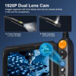Endoscope Camera with Light, 5-inch Dual Lens 1920P HD Borescope, 7.9mm Camera with 9 LEDs, 16.5ft Semi-Rigid Cable, IP67 Waterproof - for Sewer/Drain Pipe, Automotive Inspection, Tools & Cool Gadgets - Image 3