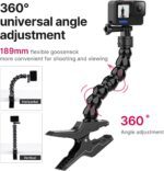 Jaws Flex Clamp Gooseneck Mount for GoPro Golf Record Magnetic Quick Release Flexible Clamp Mount Compatible with GoPro DJI Action Cameras - Image 7