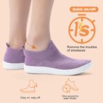 ZYEN Wide Toe Box Shoes Women Wide Width Sneakers Zero Drop Minimalist Barefoot Shoes Comfort Non-Slip Wide Running Walking Shoes - Image 3