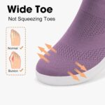 ZYEN Wide Toe Box Shoes Women Wide Width Sneakers Zero Drop Minimalist Barefoot Shoes Comfort Non-Slip Wide Running Walking Shoes - Image 4