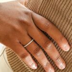 18K Gold Plated Sterling Silver Full Eternity Band | Cubic Zirconia Paved Wedding Band | Thin CZ Stacking Ring - Image 3