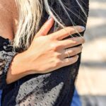 18K Gold Plated Sterling Silver Full Eternity Band | Cubic Zirconia Paved Wedding Band | Thin CZ Stacking Ring - Image 5