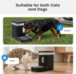 Garnder Pet Automatic Dog Water Dispenser Gravity Waterer with Stainless Steel Bowl Water Dispenser 6.5L Large Capacity Water Feeder for Dogs Cats Pets, BPA-Free Noise-Free (Black, 6.5L) - Image 7