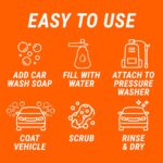 Armor All 2-in-1 Foam Cannon Kit, Car Cleaning Kit Connects to Power Washers and Garden Hoses for Vehicle Cleaning, Includes Foam Cannon, Foam Applicator and Ergonomic Adaptor, 1 count - Image 6