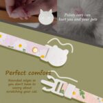 2 Pack Cotton Breakaway Cat Collar with Bell Pink&Purple Flowers Pendant Cute Kitten Cat Collar Suitable for Girls and Boys - Image 7