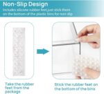 Vtopmart Stackable Storage Drawers Set of 5, Clear Plastic Organizer Bins for Beauty Supplies,Ideal for Vanity, Bathroom,Cabinet,Pantry Organization - Image 6