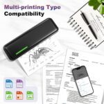 Portable Printer Wireless for Travel, Bluetooth Thermal Printer Supports 8.5 x 11 Inch Thermal Paper, Inkless Compatible with iOS, Android, Laptop for Office, Car and Home - Image 4