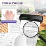 Portable Printer Wireless for Travel, Bluetooth Thermal Printer Supports 8.5 x 11 Inch Thermal Paper, Inkless Compatible with iOS, Android, Laptop for Office, Car and Home - Image 7