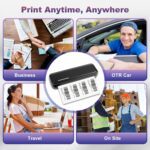 Portable Printer Wireless for Travel, Bluetooth Thermal Printer Supports 8.5 x 11 Inch Thermal Paper, Inkless Compatible with iOS, Android, Laptop for Office, Car and Home - Image 8