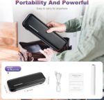 Portable Printer Wireless for Travel, Bluetooth Thermal Printer Supports 8.5 x 11 Inch Thermal Paper, Inkless Compatible with iOS, Android, Laptop for Office, Car and Home - Image 9
