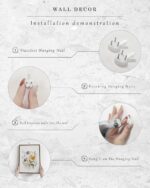 PHOPAGO Black Abstract Wall Art Geometry Minimalist Sun Lines Framed Canvas Painting Artwork 11x14in Natural Framed - Image 8