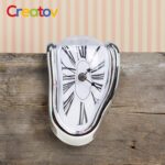 Decorative Dali Watch Melting Clock - Surrealistic Table Shelf Desk Fashion Melted Clock Salvador Dali Inspired Funny Home Decor Office Best Birthday Gift Idea - Image 6