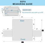 Reversible Couch Cover for 3 Cushion Couch Sofa Cover Washable for Pet Friendly with Elastic Straps Water Repellent(Sofa, Chocolate/Beige) - Image 8