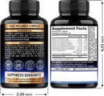 Vitamin B Complex Methylated - B-Complex with Methylfolate & B12 - Bioavailable for Men & Women - 9-in-1 Methylated Multivitamin - Energy, Brain & Mood - Vegan - Made in USA - 120 Capsules, One/Day - Image 3