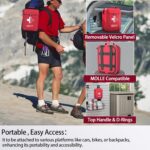 First Aid Trauma Kit,Comprehensive First Aid Kit with Labelled Compartments, Molle System Emergency Kits for Cars, Home, Office, Backpacking, Camping, Traveling, and Cycling-265 Piece - Image 6