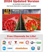 TV Antenna Indoor Antenna for Smart TV for Long Range Reception and All Smart TVs HD Digital Antenna with Amplifier Signal Booster for Local Channels Supports 4K 1080p-18 ft Coax Cable(White) - Image 5