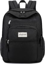 abshoo 32L Big Student Laptop Backpack For College Men Women Middle High School Teen Bookbag Travel Backpack Daypack (Black) - Image 3