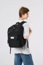 abshoo 32L Big Student Laptop Backpack For College Men Women Middle High School Teen Bookbag Travel Backpack Daypack (Black) - Image 8