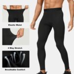 HYCOPROT Men's Compression Pants, Athletic Leggings Baselayer Bottoms Workout Tights for Basketball Running Yoga Gym - Image 5