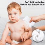 Muslin Burp Cloths for Baby 100% Cotton Burping Cloths for Boys Girls Large 20''X10'' Extra Soft and Absorbent 12 Pack - White - Image 5