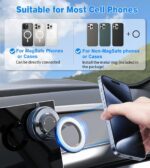 Vacuum Magnetic Car Phone Holder Stand,360° Adjustable Car Phone Mount for Magsafe with Suction Cup & Swivel Lock,Foldable Phone Holders for Your Car,Cell Phone Car Mount for iPhone & Android - Image 6