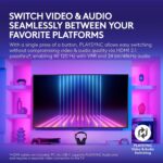 Logitech G Astro A50 X Omni-Platform Wireless Gaming Headset + Base Station for PS5, Xbox, PC: PLAYSYNC Video & Audio Switcher, HDMI 2.1 4K 120Hz VRR, - Image 4