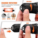 255-Piece Tool Set - Tool Kit with 12V Cordless Drill Driver, Toolbox Storage Case with Drawer, General Household Drill Set for DIY Projects, Home Repairs, Handyman - Image 7