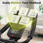 FLYBIRD Ab Workout Equipment, Adjustable Ab Machine Full Body Workout for Home Gym, Strength Training Exercise Equipment for Body Shaping Foldable Waist Trainer Suitable for Beginner Red - Image 7