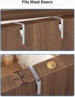 JARLINK Over The Door Organizer Storage, 5 Shelf Hanging Door Organizer with 5 Large Capacity Pockets, Anti Tilt 44 lb Load Behind Door Storage for Bedroom, Bathroom, Pantry, Nursery, (Grey) - Image 10