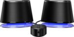 Amazon Basics Bluetooth Computer Speakers with USB 3.0 and Blue Lighting - Image 4