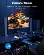 Sound Bar for Smart TV 2.1CH 190W Peak Power Soundbar with Subwoofer Detachable 2-in-1 BT 5.4 Surround Sound System 12L Deep Bass for PC Game with HD-ARC/Opt/USB/AUX Home Theater - Image 6