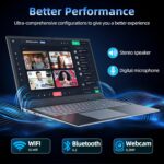 SGIN 17.3 Inch Laptop Computer, Win 11 Laptops with Celeron I3 Processor, 4GB DDR3 128GB SSD, 60800mWh Battery, FHD IPS Display, Type-C, HDMI, 5G WiFi, BT4.2, Numpad, for Business and Students - Image 6