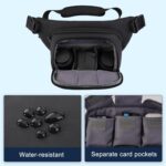 MOSISO Camera Bag, Camera Sling Bag for Photographers, Double Layers Camera Shoulder Bags for DSLR/SLR/Mirrorless Cameras, Waterproof Crossbody Padded Camera Purse for Canon/Nikon/Sony, Black - Image 5