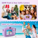 Kids Camera Toddler Toys for Girls Boys, YEEHAO 32MP Dual Lens Digital Camera for 3 4 5 6 7 8 9 Year Old Girl Christmas Birthday Gifts, 1080P Selfie Video Camera for Kids with 32GB SD Card - Image 5