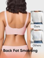 Wireless Bras for Women No Underwire Bralettes Buttery Soft Back Smoothing Full Coverage Everyday Seamless Bra - Image 4