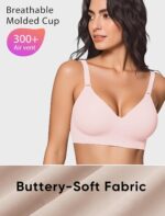 Wireless Bras for Women No Underwire Bralettes Buttery Soft Back Smoothing Full Coverage Everyday Seamless Bra - Image 6