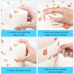 Inflatable Baby Seat for Babies 3 Months and Up, Toddler Floor Seats for Sitting Up, Built in Air Pump Baby Seats for Kids, Blow Up Baby Chair with Back Support - Tiger - Image 8