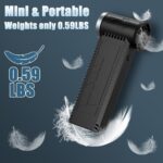 Cordless Electric Air Duster: 120,000 RPM High-Speed 4-Speed Adjustable Blower, Rechargeable Battery-Powered Dust Cleaner for PC Keyboards, Electronics, Cars & Outdoor Use – Compact & Powerful - Image 9