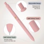 FIOVER Gel Pens, 6pcs 0.7mm Fine Point Black Ink, Smooth Writing Pens for Journaling, Nurse Aesthetic Cute Office School Supplies, Gifts for Women and Men (6Pcs Morandi-Black Ink) - Image 6